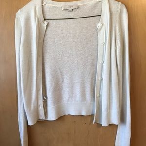 Loft cream cardigan